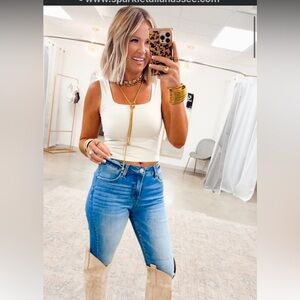 Risen light Wash tummy control stretch skinny jeans 11/30 NWT